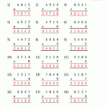 Multiplication Sheet 4Th Grade Pertaining To Printable Grade 4 Multiplication Worksheets