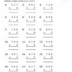 Multiplication Sheet 4Th Grade with Multiplication 4 Printable