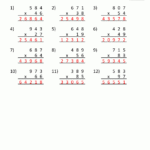 Multiplication Sheets 4Th Grade Inside Multiplication Worksheets 3 Digit By 2 Digit
