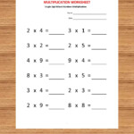 Multiplication Single Digit Practice Worksheets (40 throughout Multiplication Worksheets Year 2 Pdf