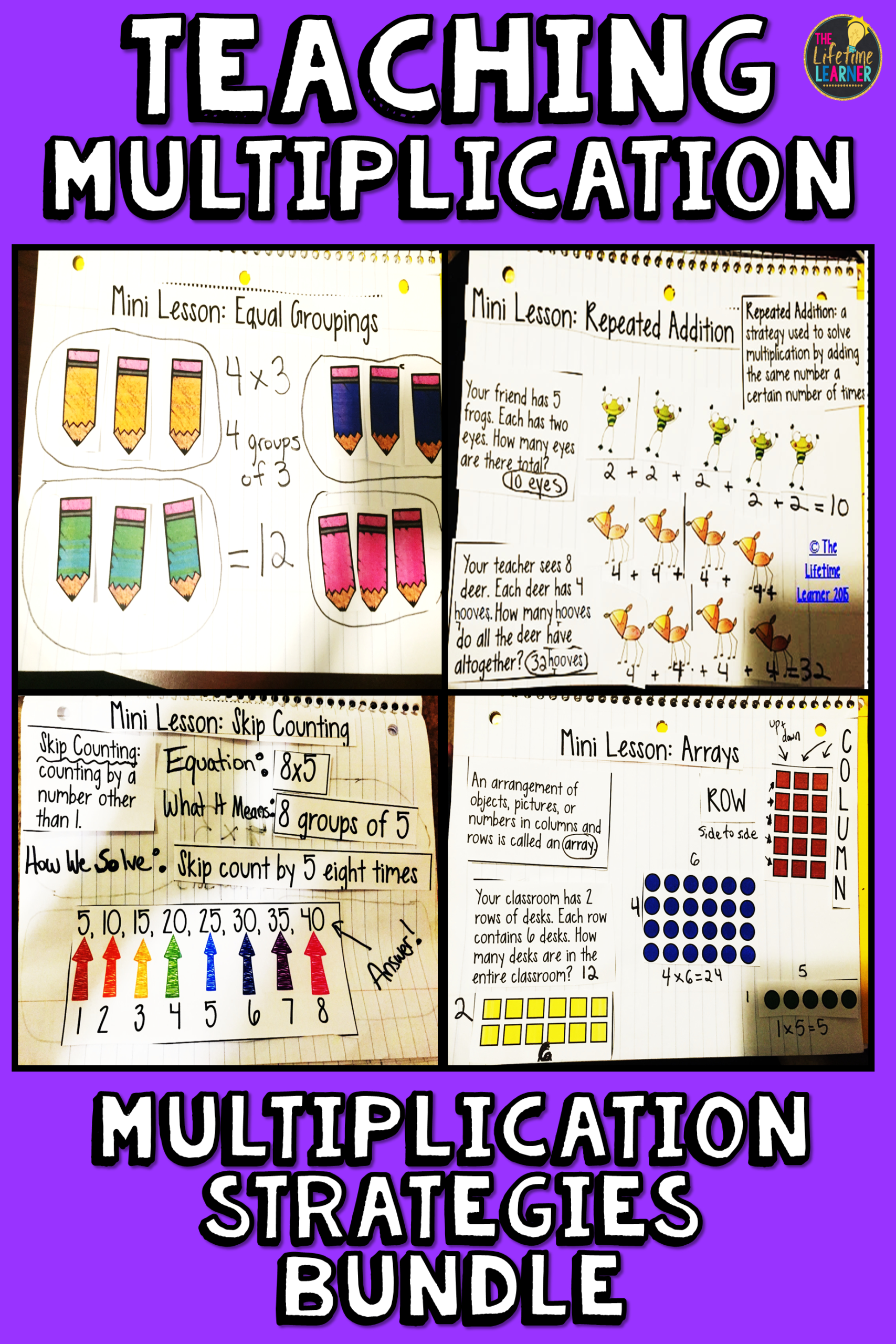 Multiplication Strategies Bundle! - Multiplication within Printable Multiplication Strategies
