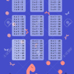 Multiplication Table With Cartoon Dino Chart Poster Mathematical.. with Printable Multiplication Poster