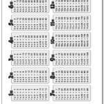 Multiplication Table within Printable 10X10 Multiplication Grid