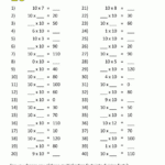 Multiplication Table Worksheets Grade 3 inside Printable 50 Multiplication Facts Test