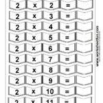 Multiplication Times Tables Worksheets – 2, 3, 4 & 5 Times Regarding Connect 4 Multiplication Printable