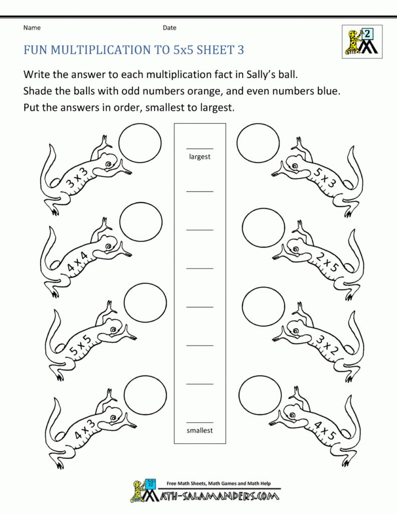 Multiplication To 5X5 Worksheets For 2Nd Grade For Worksheets About Multiplication Multiplication To 5X5 Worksheets For 2Nd Grade For Worksheets About Multiplication