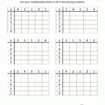 Multiplication To 5X5 Worksheets For 2Nd Grade Throughout Printable Multiplication Facts Table
