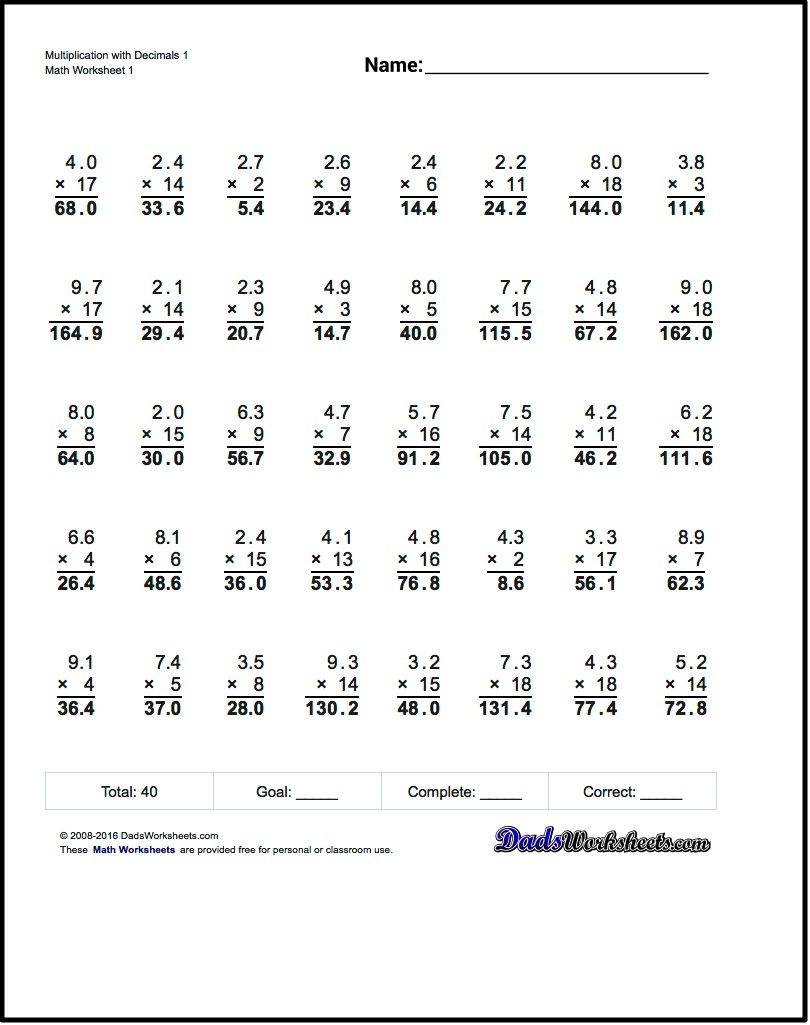 Multiplication With Decimals These Worksheets Start With intended for Worksheets Multiplication Decimals Multiplication With Decimals These Worksheets Start With intended for Worksheets Multiplication Decimals