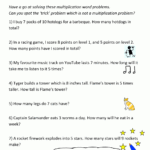 Multiplication Word Problem Area 2Nd Grade with Printable Multiplication 2's