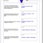 Multiplication Word Problems for Multiplication Worksheets Year 4 Pdf