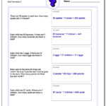 Multiplication Word Problems intended for Multiplication Worksheets Year 4