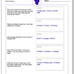 Multiplication Word Problems Intended For Multiplication Worksheets Year 5/6
