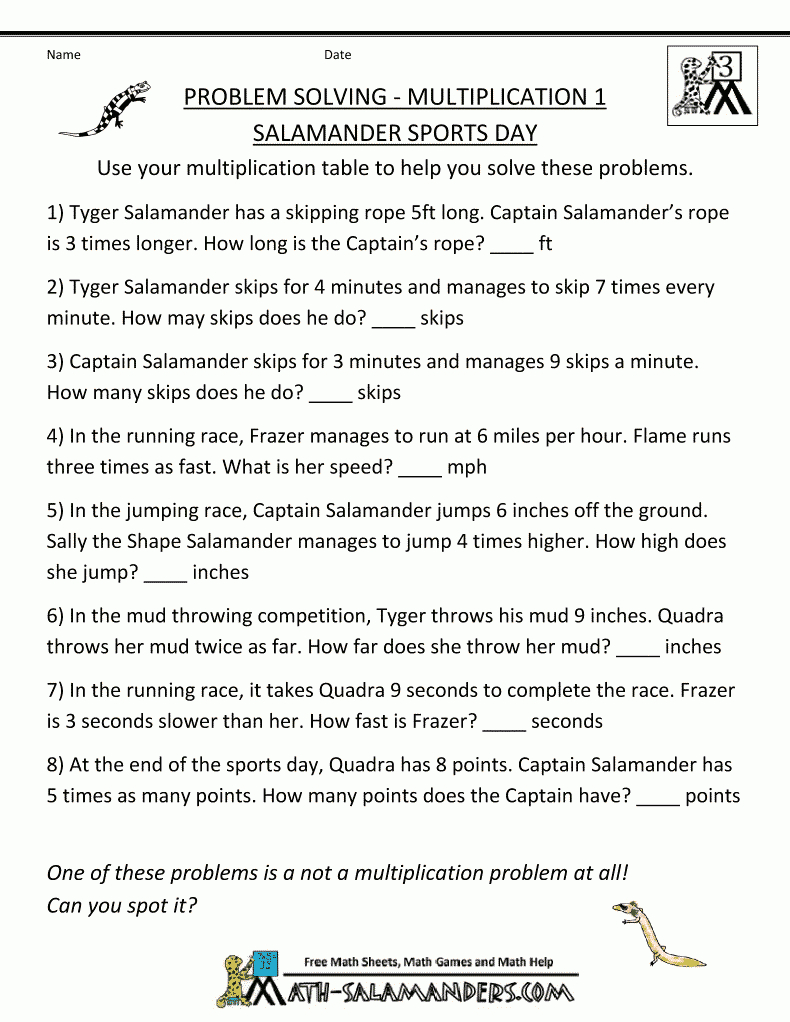 Multiplication-Word-Problems-Multiplication-1-Salamander throughout Printable Multiplication Word Problems 3Rd Grade Multiplication-Word-Problems-Multiplication-1-Salamander throughout Printable Multiplication Word Problems 3Rd Grade