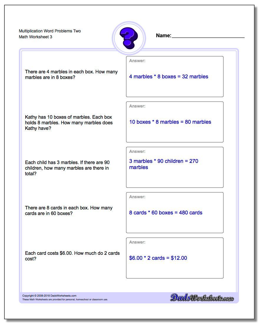 Multiplication Word Problems pertaining to Printable Multiplication Sheets 4&amp;#039;s