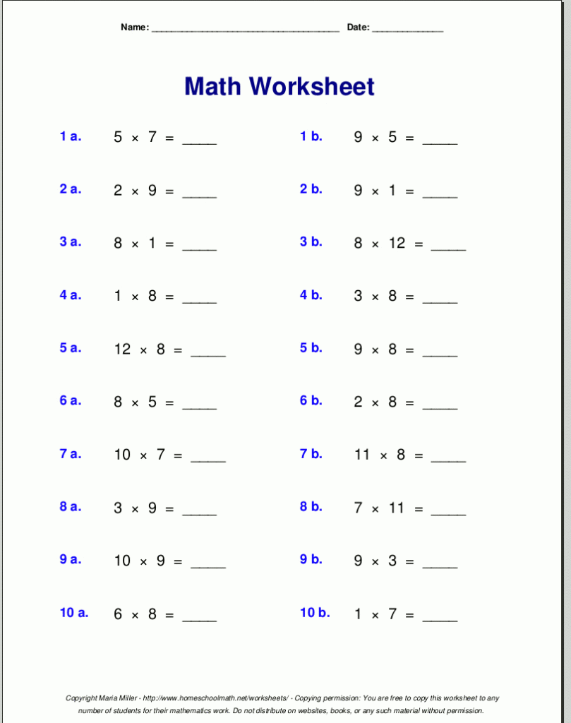 Multiplication Worksheets 9 Tables | Printablemultiplication For Printable Multiplication Table 1 9 Multiplication Worksheets 9 Tables | Printablemultiplication For Printable Multiplication Table 1 9