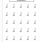 Multiplication Worksheets And Printouts for 5 Multiplication Worksheets Free