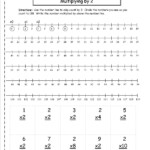 Multiplication Worksheets And Printouts for Multiplication Worksheets Number Line