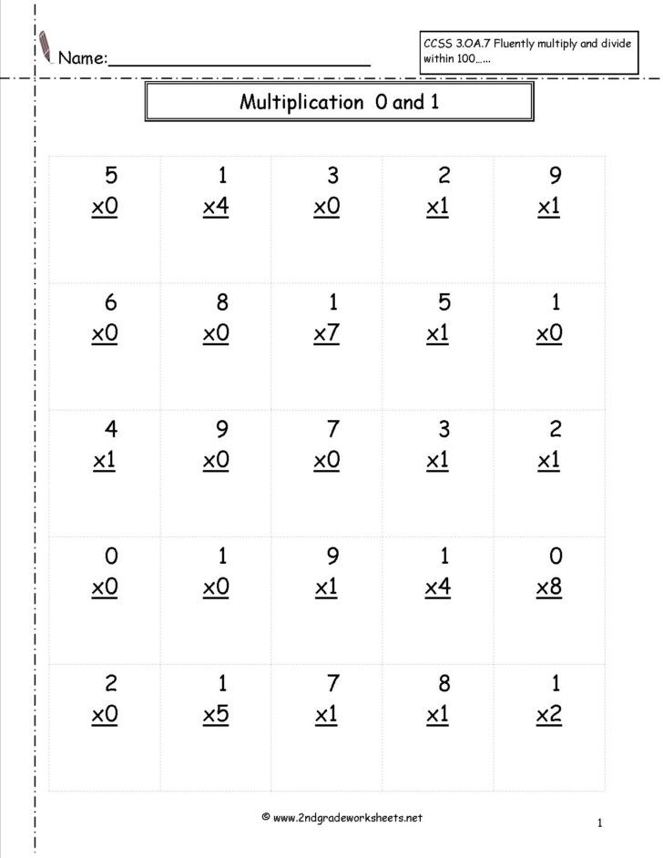 Worksheets Multiplication 3Rd Grade