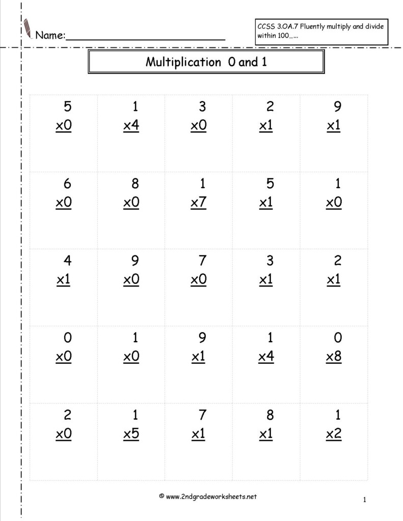Multiplication Worksheets And Printouts Inside 2 Multiplication Worksheets
