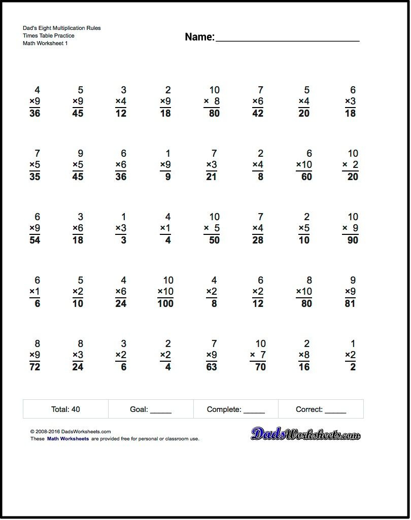Multiplication Worksheets For Dad&amp;#039;s Eight Multiplication regarding Printable Multiplication Worksheets 8&amp;#039;s