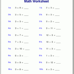 Multiplication Worksheets For Grade 3 intended for Multiplication Worksheets 7 Tables