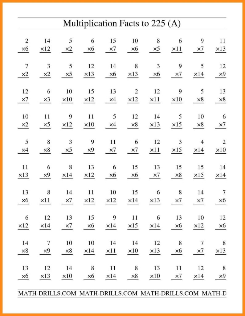 Multiplication Worksheets For Grade 5 Free Valid Grade In Multiplication Worksheets 5Th Grade 100 Problems
