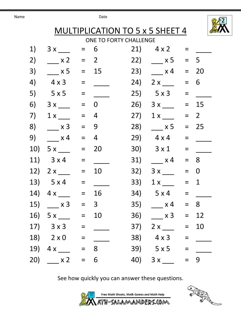 math worksheets multiplication grade 3