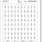 Multiplication Worksheets: Two Minute Tests 80 And 100 throughout Multiplication Worksheets 5Th Grade 100 Problems