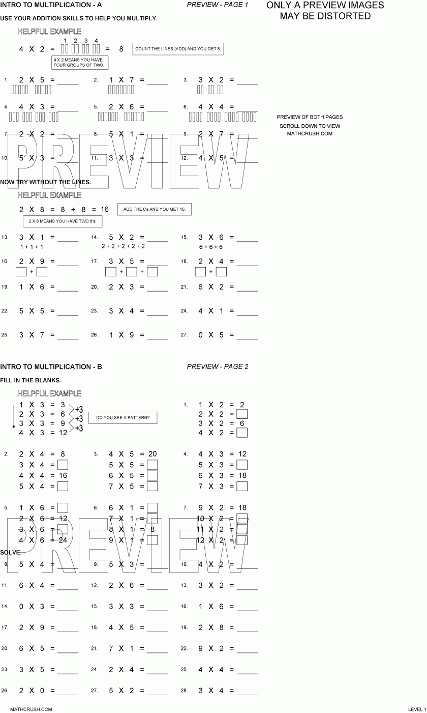 Multiplication Worksheetsmath Crush with regard to Multiplication Worksheets Multiple Choice