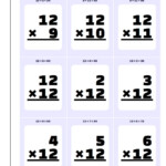Multiplication10, 11, 12 Flash Cards Throughout Multiplication Worksheets X11