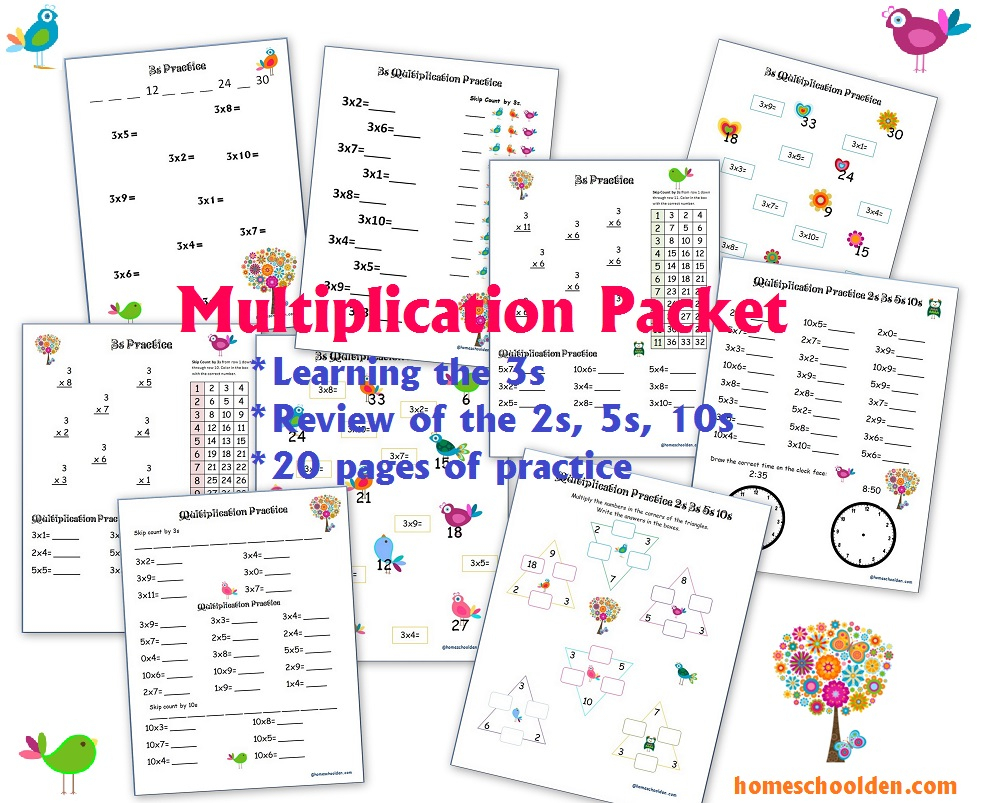 Multiplication8S Worksheet Packet (Lizard Theme inside Printable Multiplication Packet