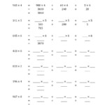 Multiply 3-Digit1-Digit Numbers Using The Distributive inside Multiplication Worksheets Number 3