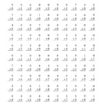 Multiplying (1 To 9)0 (A) inside Printable Multiplication Test 0-9