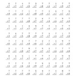 Multiplying (1 To 9)7 (A) in Multiplication Worksheets 7S