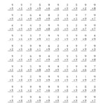 Multiplying (1 To 9)9 (A) Intended For Printable Multiplication Worksheets 1 9
