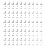 Multiplying (1 To 9)9 (A) intended for Printable Multiplication Worksheets 1-9