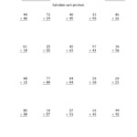 Multiplying 2 Digit2 Digit Numbers (A) Within Multiplication Worksheets How To