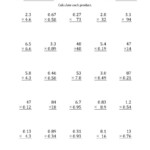 Multiplying 2-Digit2-Digit Numbers With Various Decimal intended for Worksheets Multiplication Decimals