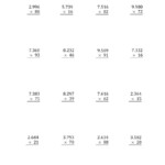 Multiplying 4-Digit2-Digit Numbers With Period-Separated with regard to Multiplication Worksheets 4 Digits By 2