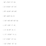 Multiplying A Binomiala Trinomial (A) inside Worksheets About Multiplication Of Polynomials