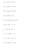 Multiplying A Binomiala Trinomial (A) inside Worksheets About Multiplication Of Polynomials