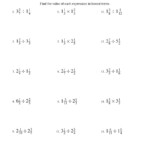 Multiplying And Dividing Mixed Fractions (A) In Worksheets Multiplication Of Fractions