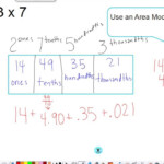 Multiplying Decimals Using An Area Model pertaining to Multiplication Worksheets Using Area Model