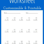 Multiplying Decimals Worksheet   Customizable And Printable For Worksheets Multiplication Decimals