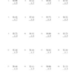 Multiplying Dollar Amounts In Increments Of 5 Centsone Within Multiplication Worksheets Nz