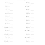 Multiplying Doubles Up To 1212 (A) with Multiplication Worksheets Up To 12X12