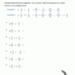 Multiplying Mixed Fractions with regard to Multiplication Worksheets Mixed