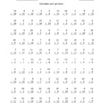 Multiplying With Factors 2 To 15 (A) with Printable Multiplication 2&amp;#039;s