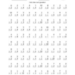 Multiplying1 To 4 With Factors 1 To 10 (100 Questions) (A) inside Printable Multiplication Questions