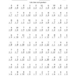 Multiplying6 To 8 With Factors 1 To 12 (100 Questions) (A) with regard to Multiplication Worksheets 4 And 6